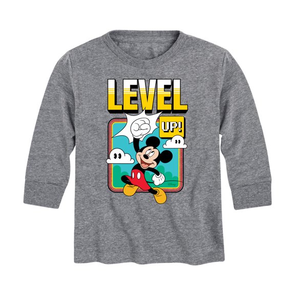 Mickey & Friends - Mickey Level Up - Toddler And Youth Long Sleeve Graphic T-Shirt