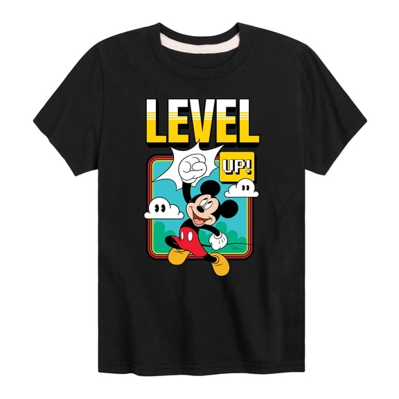 Mickey & Friends - Mickey Level Up - Toddler And Youth Short Sleeve Graphic T-Shirt