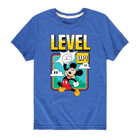 Mickey & Friends - Mickey Level Up - Toddler And Youth Short Sleeve Graphic T-Shirt