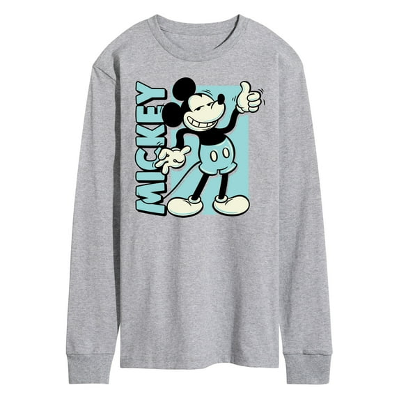 Mickey & Friends - Mickey Light Blue Vintage - Men's Long Sleeve T-Shirt