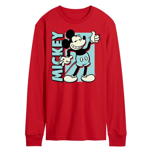 Mickey & Friends - Mickey Light Blue Vintage - Men's Long Sleeve T-Shirt
