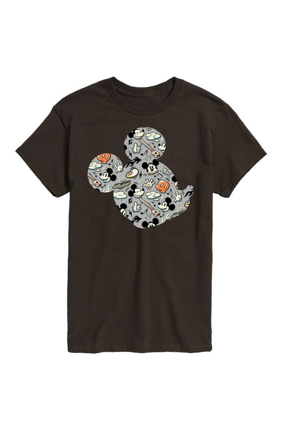 Mickey & Friends - Mickey Light Blue Vintage - Men's Short Sleeve Graphic T-Shirt