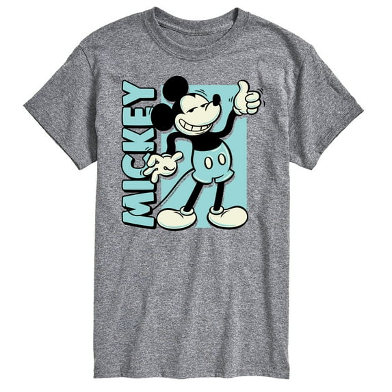 Mickey & Friends - Mickey Light Blue Vintage - Men's Short Sleeve Graphic T-Shirt