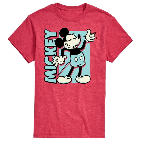 Mickey & Friends - Mickey Light Blue Vintage - Men's Short Sleeve Graphic T-Shirt