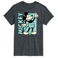 thumbnail image 1 of Mickey & Friends - Mickey Light Blue Vintage - Men's Short Sleeve Graphic T-Shirt, 1 of 5