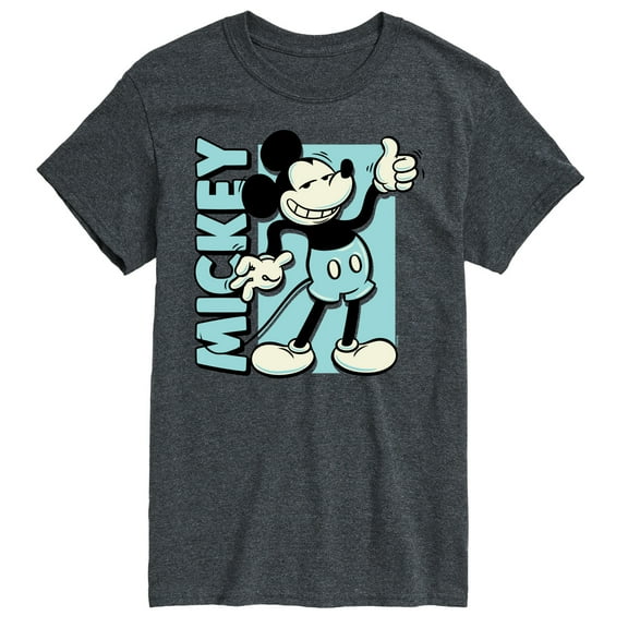 Mickey & Friends - Mickey Light Blue Vintage - Men's Short Sleeve Graphic T-Shirt