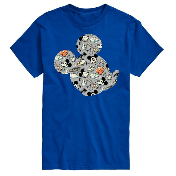 Mickey & Friends - Mickey Light Blue Vintage - Men's Short Sleeve Graphic T-Shirt