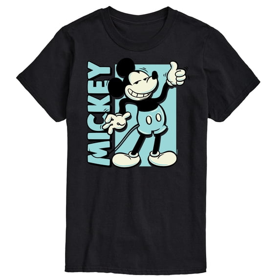 Mickey & Friends - Mickey Light Blue Vintage - Men's Short Sleeve Graphic T-Shirt