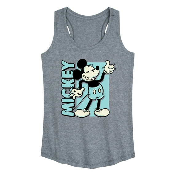 Mickey & Friends - Mickey Light Blue Vintage - Women's Racerback Tank Top