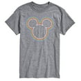 thumbnail image 1 of Disney - Mickey Logo Rainbow Outline Men's Short Sleeve Graphic T-Shirt, 1 of 5