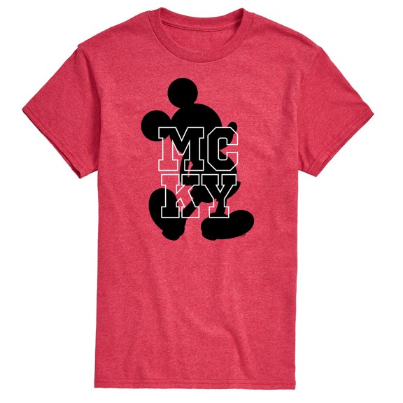 Mickey & Friends - Mickey Logo Silhouette - Men's Short Sleeve Graphic T-Shirt