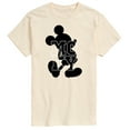thumbnail image 1 of Mickey & Friends - Mickey Logo Silhouette - Men's Short Sleeve Graphic T-Shirt, 1 of 5