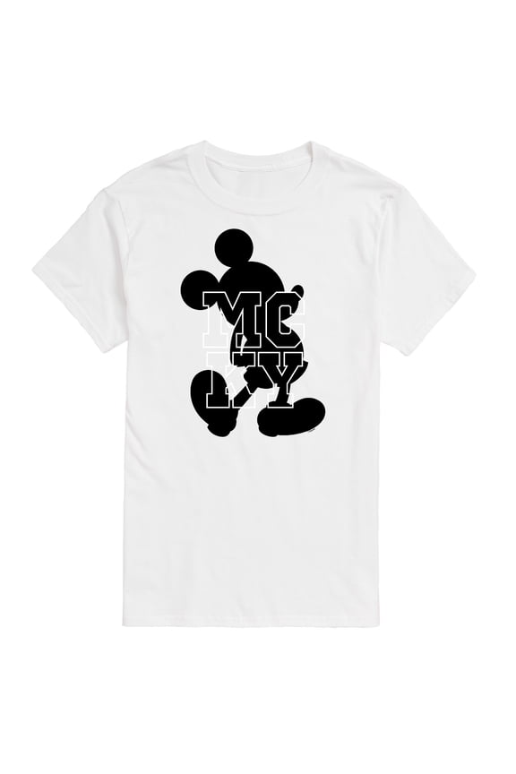 Mickey & Friends - Mickey Logo Silhouette - Men's Short Sleeve Graphic T-Shirt