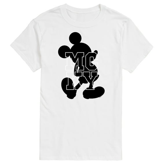 Mickey & Friends - Mickey Logo Silhouette - Men's Short Sleeve Graphic T-Shirt