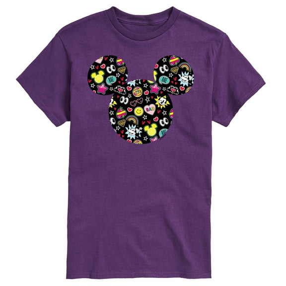 Mickey & Friends - Mickey Logo with Emojis - Men's Short Sleeve Graphic T-Shirt