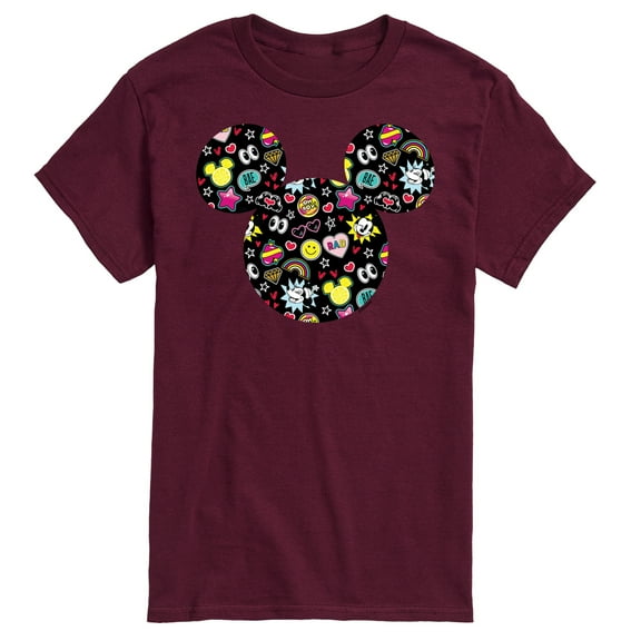 Mickey & Friends - Mickey Logo with Emojis - Men's Short Sleeve Graphic T-Shirt