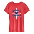 thumbnail image 1 of Mickey & Friends - Mickey Longboard Surf Team - Women's Short Sleeve Graphic T-Shirt, 1 of 5