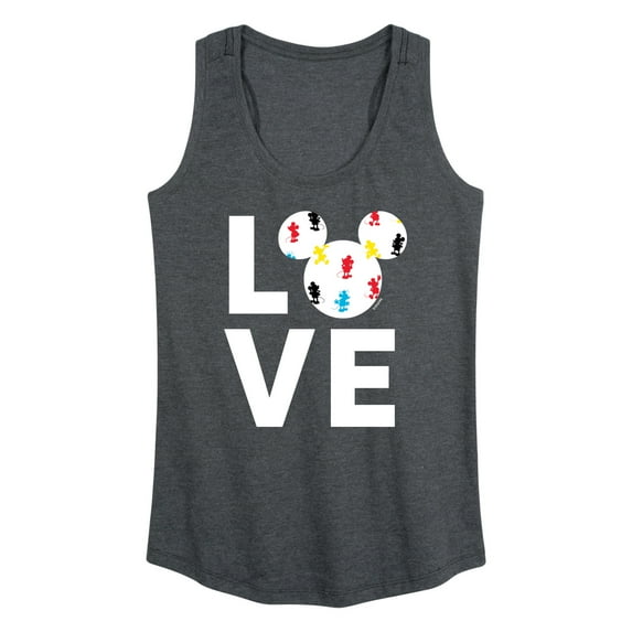 Mickey & Friends - Mickey Love Fill - Women's Racerback Tank Top