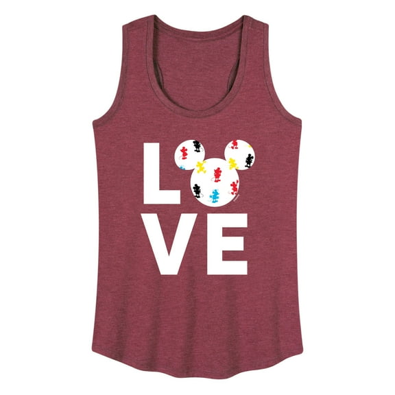 Mickey & Friends - Mickey Love Fill - Women's Racerback Tank Top