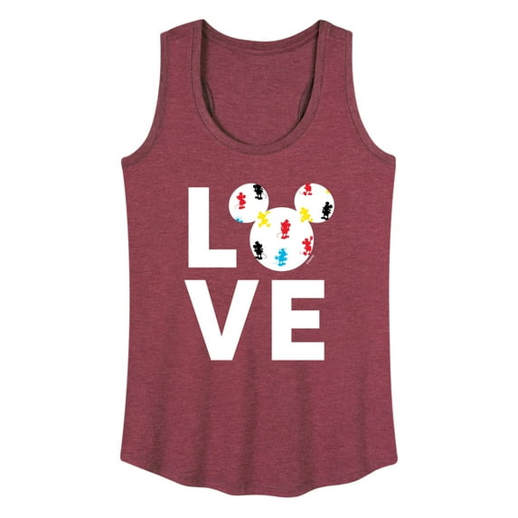 Mickey & Friends - Mickey Love Fill - Women's Racerback Tank Top