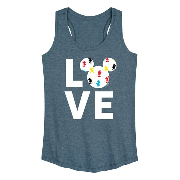Mickey & Friends - Mickey Love Fill - Women's Racerback Tank Top