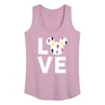 thumbnail image 1 of Mickey & Friends - Mickey Love Fill - Women's Racerback Tank Top, 1 of 5