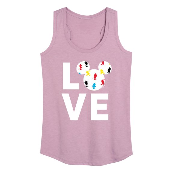 Mickey & Friends - Mickey Love Fill - Women's Racerback Tank Top