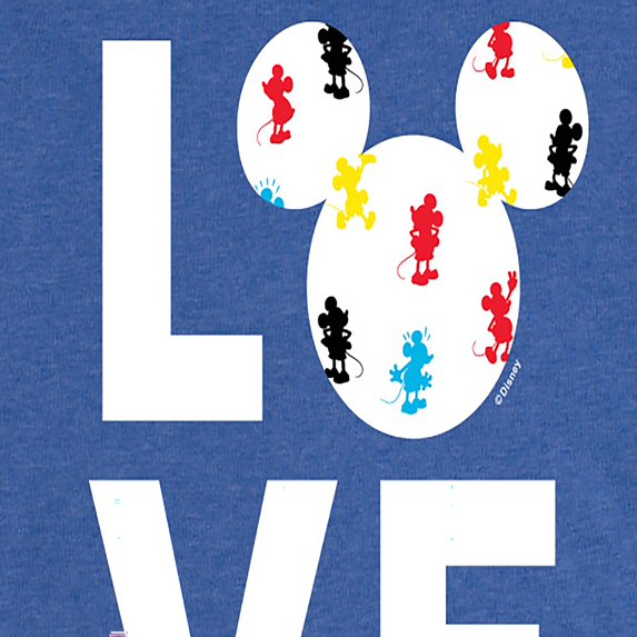 Mickey & Friends - Mickey Love Fill - Women's Short Sleeve Graphic T-Shirt