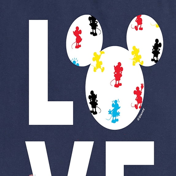 Mickey & Friends - Mickey Love Fill - Women's Short Sleeve Graphic T-Shirt