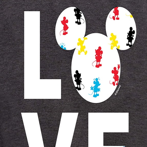 Mickey & Friends - Mickey Love Fill - Women's Short Sleeve Graphic T-Shirt