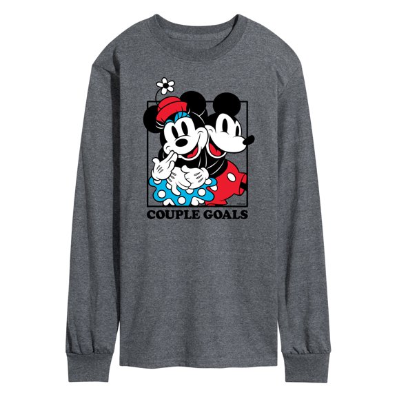 Mickey & Friends - Mickey & Minnie Couple Goals - Men's Long Sleeve T-Shirt