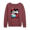 thumbnail image 1 of Mickey & Friends - Mickey Minnie Couple Goals - Women's Lightweight French Terry Long Sleeve Shirt, 1 of 5