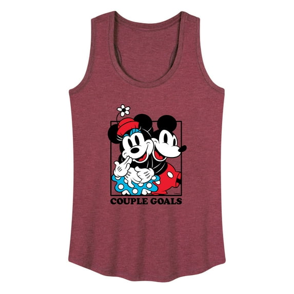 Mickey & Friends - Mickey Minnie Couple Goals - Women's Racerback Tank Top