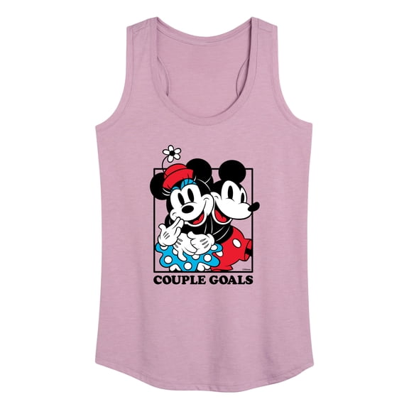 Mickey & Friends - Mickey Minnie Couple Goals - Women's Racerback Tank Top