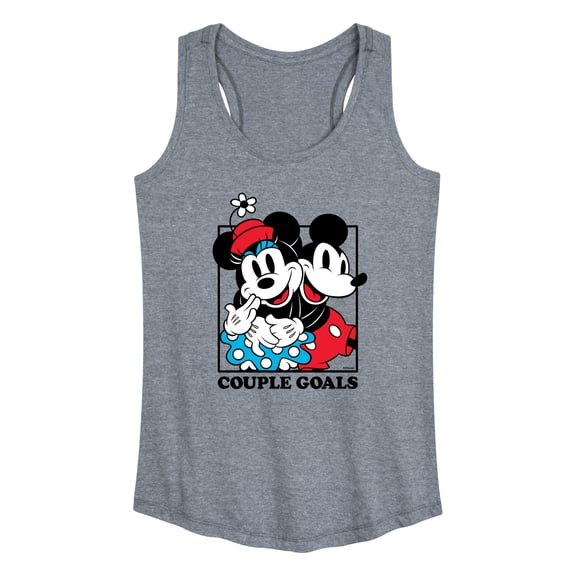 Mickey & Friends - Mickey Minnie Couple Goals - Women's Racerback Tank Top