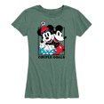 thumbnail image 1 of Mickey & Friends - Mickey Minnie Couple Goals - Women's Short Sleeve Graphic T-Shirt, 1 of 5