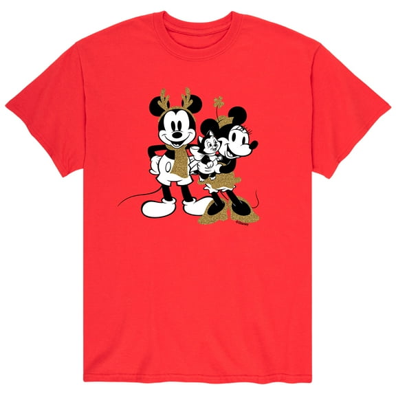 Mickey & Friends - Mickey Minnie Sparkle - Men's Short Sleeve Graphic T-Shirt