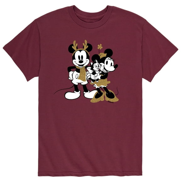Mickey & Friends - Mickey Minnie Sparkle - Men's Short Sleeve Graphic T-Shirt