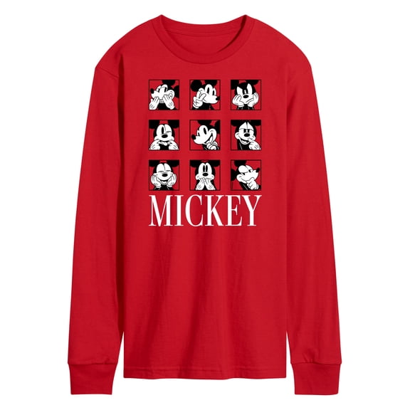 Mickey & Friends - Mickey Mouse Animated Grid - Men's Long Sleeve T-Shirt