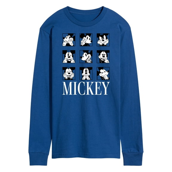 Mickey & Friends - Mickey Mouse Animated Grid - Men's Long Sleeve T-Shirt