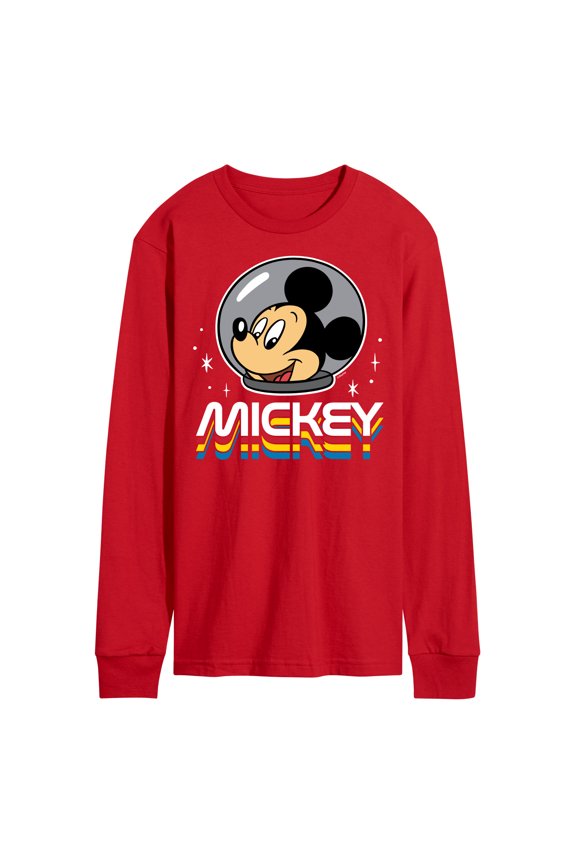 Mickey & Friends - Mickey Mouse Astronaut Portrait - Men's Long Sleeve T-Shirt