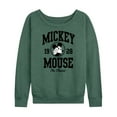thumbnail image 1 of Mickey & Friends - Mickey Mouse Collegiate The Classic - Women's Lightweight French Terry Long Sleeve Shirt, 1 of 5