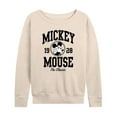 thumbnail image 1 of Mickey & Friends - Mickey Mouse Collegiate The Classic - Women's Lightweight French Terry Long Sleeve Shirt, 1 of 5