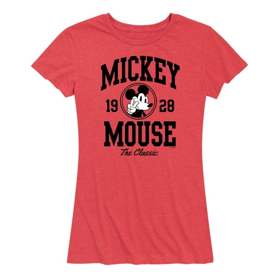 Mickey & Friends - Mickey Mouse Collegiate The Classic - Women's Short Sleeve Graphic T-Shirt