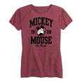thumbnail image 1 of Mickey & Friends - Mickey Mouse Collegiate The Classic - Women's Short Sleeve Graphic T-Shirt, 1 of 5