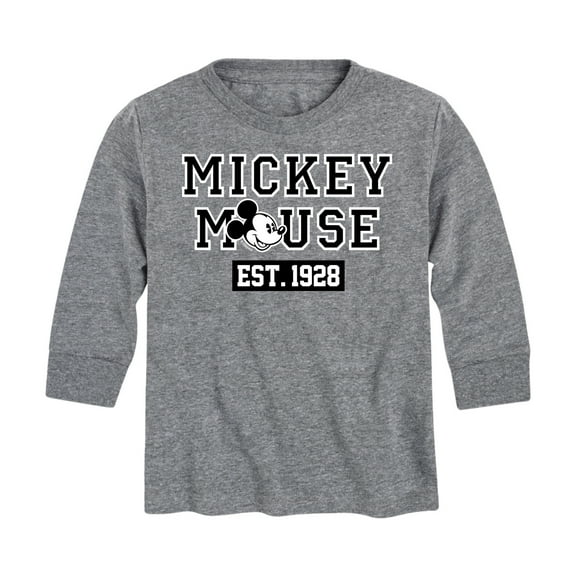 Mickey & Friends - Mickey Mouse Est 1928 - Toddler And Youth Long Sleeve Graphic T-Shirt