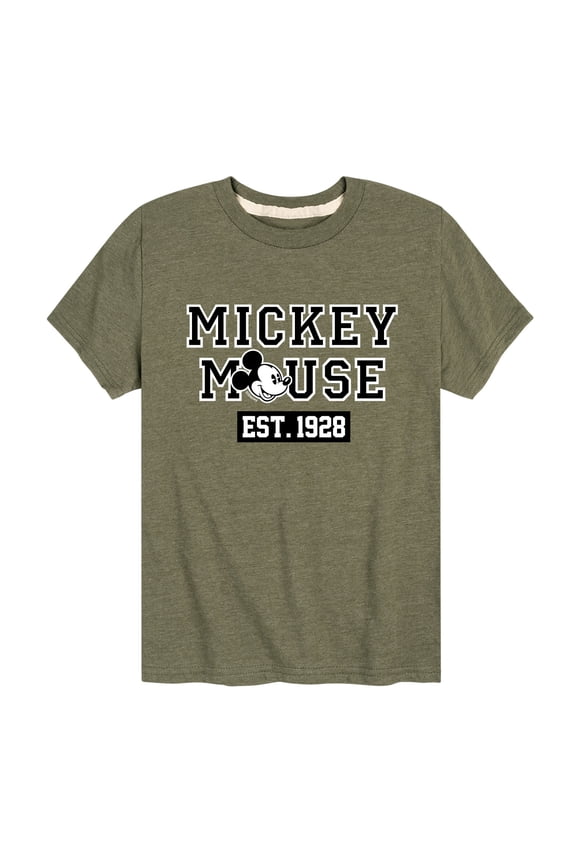 Mickey & Friends - Mickey Mouse Est 1928 - Toddler And Youth Short Sleeve Graphic T-Shirt