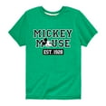 thumbnail image 1 of Mickey & Friends - Mickey Mouse Est 1928 - Toddler And Youth Short Sleeve Graphic T-Shirt, 1 of 5
