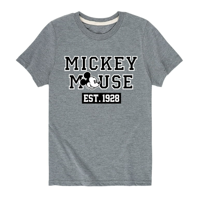 Mickey Friends Mickey Mouse Est 1928 Toddler And Youth Short Sleeve Graphic T Shirt