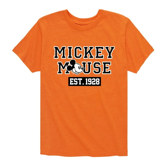 Mickey & Friends - Mickey Mouse Est 1928 - Toddler And Youth Short Sleeve Graphic T-Shirt
